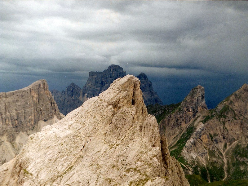 szczyt Ra Gusela i Monte Pelmo w tle